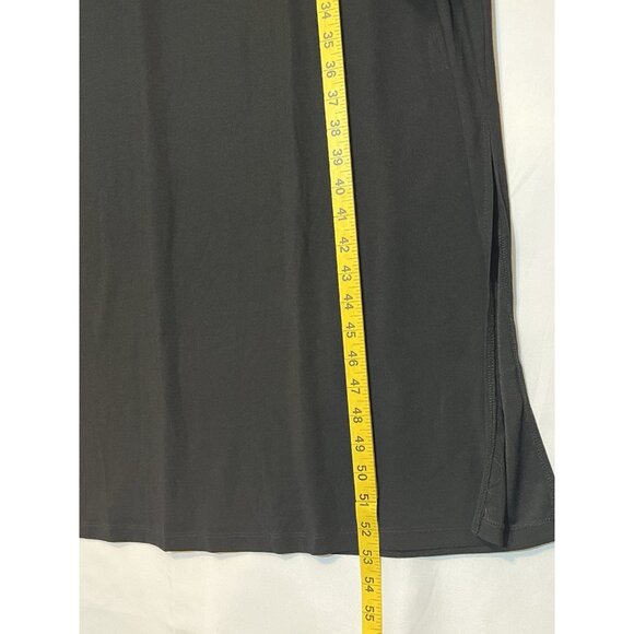 Attitudes by Renee Women Maxi Dress Tie Front Black Plus Size 1X Sleeveless New - Picture 8 of 11